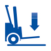 Accessibile con il carrello elevatore