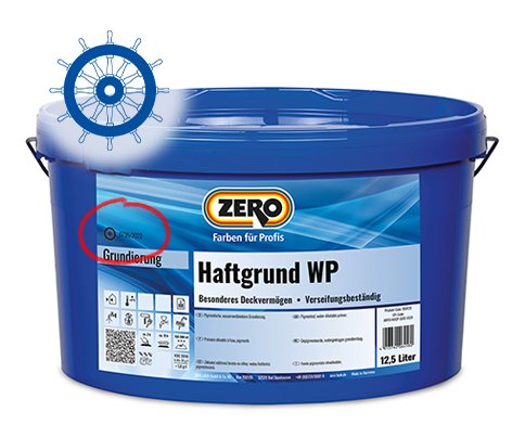 Steuerrad-Kennzeichnung auf ZERO-Gebinde